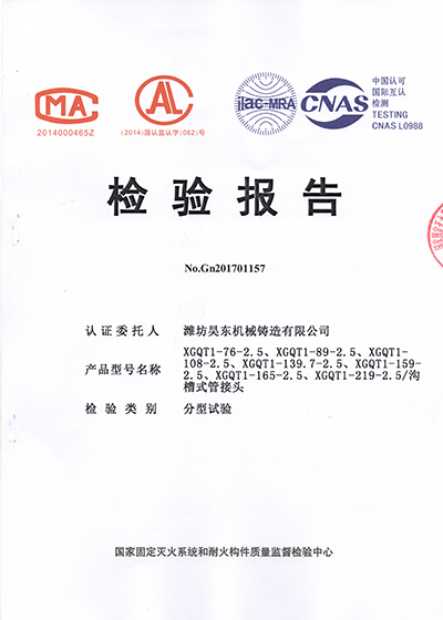 剛卡檢驗報告